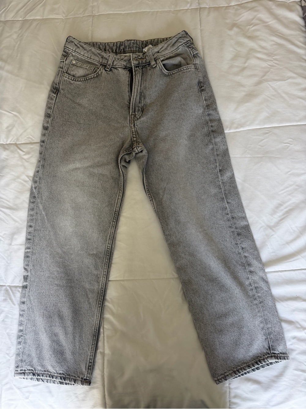 H&M Gray Youth Relaxed Straight Jeans